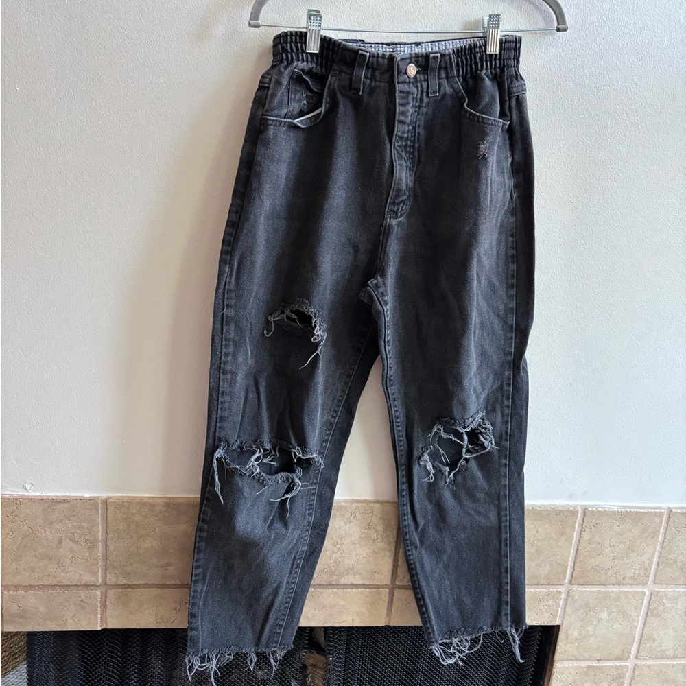 Lee Distressed Black Women Jeans